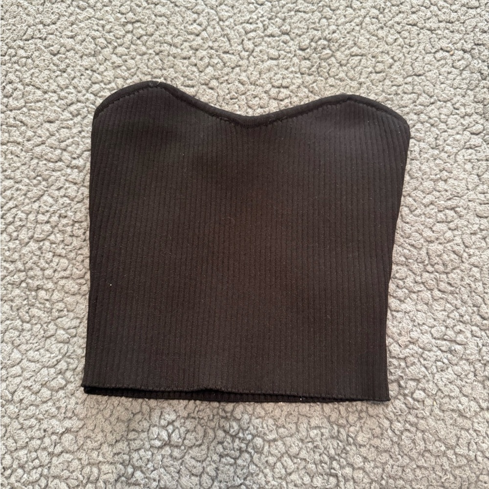 Forever 21 Charcoal Ribbed Top